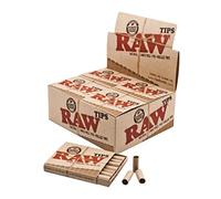 RAW Pre Rolled Filter Tips Regular Natural Unbleached Filter Tips 10 Individual Packs (210 Tips)