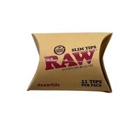 RAW Pre-Rolled Slim Tips - 21 Tips Per Pack - 1 Pack