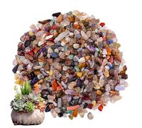 Raw Rainbow - Coloured Rough Stones, Decorative Crystals Stones | Natural Rough Crystals Rough Rough Coloured Stones for Meditation, Stone Decorates