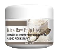 Raw Rice Pulp Anti-Aging Face Cream - Moisturizer for Luminous Skin, Skin Tightening, Firming & Nourishing - Smooth & Elasticity Revitalize - 50ml