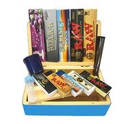 Raw Rizla, Rolling, Box, Kit, Smoking Accessories, Gift Set #1, BLUE