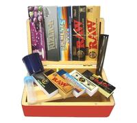 Raw Rizla, Rolling, Box, Kit, Smoking Accessories, Gift Set #1 (Red)