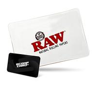 RAW Rolling Tray Glass Star Tray | Size Mini | Shatter Resistant and Extremely Durable That is Elegant Sleek and Transparent Heat Resistant Glass