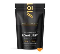 Raw Royal Jelly 9,000mg per Bag - Rich in 10-HDA - 150mg per Softgel - 60 Softgels - Naturally Produced by Bees - Resealable and Recyclable Pouch by Alpha01