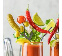 Raw Rutes EPIC Tree Brunch Cocktail picks for Epic Bloody Mary Garnishes, Set of 2 - Swizzle Sticks for Cocktails, MADE IN USA - Stainless Steel Cocktail Picks, (Tree Brunch Cocktail Pick)