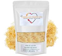 Raw Saint Lucia Golden Organic Sea Moss - Wildcrafted and Sun Dried Sea Moss - Vegan Superfood, Non-GMO - 100% Natural - Rich in Nutrients with 92 essential minerals - 150 gm