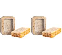 Raw Scottish Heather Honeycomb from The Scottish Bee Company 200g - Raw Honeycomb Naturally Cut Once a Year Direct from the Beehives (Pack of 2)