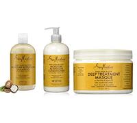 Raw Shea Butter Restorative Shampoo & Conditioner & Deep Treatment Masque, Raw Shea Butter Moisture Retention Shampoo, Deep Treatment Masque Set