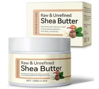 , Raw Shea Butter, Unrefined Raw Shea Butter Moisturizer, Deep Luxurious Hydration for Dry Skin, Natural Antioxidant Rich, user guide, layerable Balm, Suitable for All Skin Types Face Body Hair, 120g