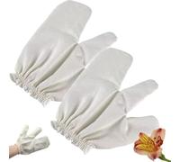 Raw Silk Massage Gloves, Ayurvedic Massage Gloves, Dry Brushing Gloves, Suitable for Bath and Massage, Reusable and Soft to Skin