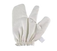 Raw Silk Massage Gloves for Lymphatic System, Exfoliating Dry Brushing Glove, Silk Gloves with Elastic Wristbands, Ayurvedic Skincare Gloves (1 PC)