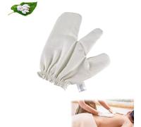 Raw Silk Massage Gloves Raw Silk Ayurvedic Massage Gloves Exfoliating Body Brush with Elastic Wristbands, Ultra-Soft for All Skin Types