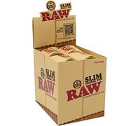 RAW Slim Tips, 20 packs per box, 21 tips per pack.