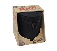 RAW Smell-Proof Jar & Cozy w/Lock (16oz), Black, 16 Ounce