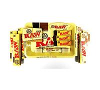 RAW Smoking Rizlas Bundle Kit Rolling Tray Roach (3 Classic, 3 Organic paper, 3 roach small,Rolling mat, cone tip, pre rolled cone tips, Small tray