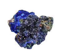 Raw Stone Azurite Malachite Crystal Geode Gemstone for Fountain Home Garden Decor Decoration,250~300g Gemstone Stone
