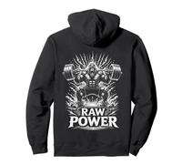 Raw Strength Power Gorilla Gym Motivation Ape Design Pullover Hoodie
