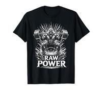 Raw Strength Power Gorilla Gym Motivation Ape Design T-Shirt