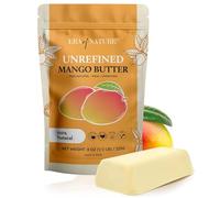 Raw, Unrefined Mango Butter, Amazing Moisturiser, Use Alone or in DIY Body Butters, Soaps, Lotions and lip balm - 100 Percent Pure and Fresh - 0.2kg (240ml)
