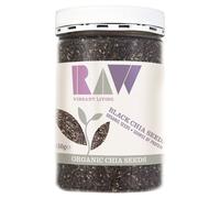 Raw Vibrant Living Organic Black Chia Seeds - 450g