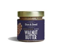 Raw Walnut Butter by Sun & Seed - 200g - Smooth Nut Butter - Plant Based - Rich in Alpha Linolenic Acid & Omega-3-100% Organic Walnuts - Palm Oil Free - Vegan Butter