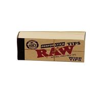 RAW Wide Wide Tips King Size Perforated Unbleached Filter Tips 20x Booklets