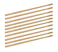 Raw Wood Color Flute Sweeping Rod Stick Tool Wooden 35cm/13.78inch Length Pack of 10