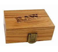 RAW Wood GIFTBOX/SMOKERBOX/Papers Tips Rolls Wooden Box by Trendz