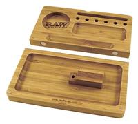 RAW Wood GIFTBOX/SMOKERBOX/Papers Tips Rolls Wooden Box by Trendz