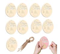 Raw Wooden Ornaments to Paint, Easter Eggs to Paint Festive Decorations | Unfinished Wooden Cutouts, for Apartment Family Gathering School Parties Home Bedroom