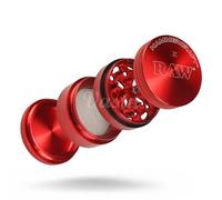 RAW x Hammercraft 4 Part Magnetic Metal Grinder - Red - Vastu (Large - 61mm)