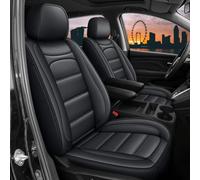 RAWAKORW Custom Car Seat Covers Fit for Chrysler Pacifica 2017-2026 8 Seaters: Full Set Leather Seat Covers - Waterproof Automotive Interior Seat Protector Accessories (Black, 8 Seats)