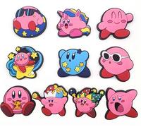 Rawan Fresh 10Pcs Cute Kirby Shoe Charms for Clogs, Sandals & Water Shoes - Fun and Colorful Accessories for Kids, Teens, Girls, Boys & Wristbands