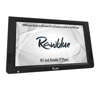 Rawblue 10 Inch Portable Digital DVB-T2 TFT HD Screen Freeview LED TV for Car,Caravan,Camping,Outdoor or Kitchen.Built-in Battery Television/Monitor with Multimedia Player Support USB card