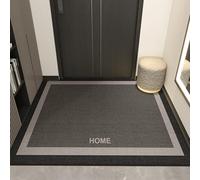 Rawbmop Door Matts Indoor Black Geometry Water Absorbent Mud Resistant Easy Clean Entry Outdoor Rugs, Non Slip Rubber Backing, Large Durable Mats for Outside Patio Porch Farmhouse60x90cm