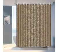 Rawbmop Shower Curtain Orange Flowers Mildew Resistant Waterproof Quick-Drying, Premium Polyester,3D Digital Painting Bathroom Curtains, Durable and washable, with 12 Hooks 180x200cm