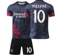 RAWDEM Madrid Mbappe #10 Dragon Special Limited Edition Football Soccer Jersey/Shorts Socks Gift Set for Children Youth Sizes (Black, 30)