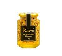 Rawé Raw Acacia Honey with Mixed Nuts, with Almonds, Walnuts, Pecan Nuts, Cashew Nuts and Pistachios, Unpasteurised (Cashews)