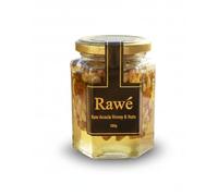 Rawé Raw Acacia Honey with Mixed Nuts, with Almonds, Walnuts, Pecan Nuts, Cashew Nuts and Pistachios, Unpasteurised (Mixed Nuts In Raw Honey)