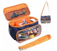 Raweao Carry Case for Tonies, Carrier Bag for Toniebox/Tonie Storage with Shoulder Strap & Handle, Travel Carrying Bag for Toniebox Starter Set and Accessories Storage (Navy Blue)