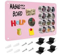 Raweao Magnetic Board for Fridge Magnets Display Board for Wall, A3 Small Strong Magnetic Board, Ultra Thin Steel Board for Holiday Magnets