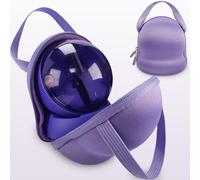 RAWECUD Carrying Case for Bitzee Hamster Ball Interactive Toy Digital Pet, Protective Storage Box for Hamster Ball Pet and Stand Accessories (Purple Case)