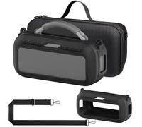 RAWECUD Protective Case for Bose SoundLink Max Portable Bluetooth Speaker, Accessories Hard Carrying Case and Silicone Cover Combo with Carrying Strap (Black)