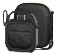 RAWECUD Protective Case for Bose SoundLink Micro 2nd Gen Portable Bluetooth Speaker, Hard Carrying Case and Silicone Cover for Micro 2 Speaker Accessories (Black)