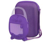 RAWECUD Protective Case for JBL Clip 5 Bluetooth Speaker, Hard Carrying Case and Silicone Cover for Clip 5 Speaker, Stand Up Holder and Carrier (Purple Case)
