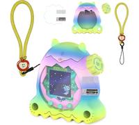 RAWECUD Protective Case for Tamagotchi Paradise Electronic Pet, Silicone Cover for Tamagotchi Paradise with Screen Protector, Hand Strap and Button Cover Protector
