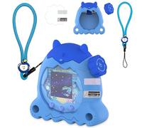 RAWECUD Protective Case for Tamagotchi Paradise Electronic Pet, Silicone Cover for Tamagotchi Paradise with Screen Protector, Hand Strap and Button Cover Protector