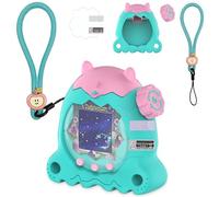RAWECUD Protective Case for Tamagotchi Paradise Electronic Pet, Silicone Cover for Tamagotchi Paradise with Screen Protector, Hand Strap and Button Cover Protector