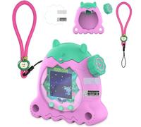 RAWECUD Protective Case for Tamagotchi Paradise Electronic Pet, Silicone Cover for Tamagotchi Paradise with Screen Protector, Hand Strap and Button Cover Protector