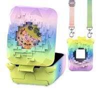 RAWECUD Rainbow Cover Case for Bitzee Magicals Interactive Electronic Pet (20 Characters), Soft Protective Cover with Carrying Strap (Silicone Case and Lanyard)